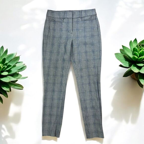 LOFT High Waist Skinny Pants in Glen Plaid - Picture 3 of 11
